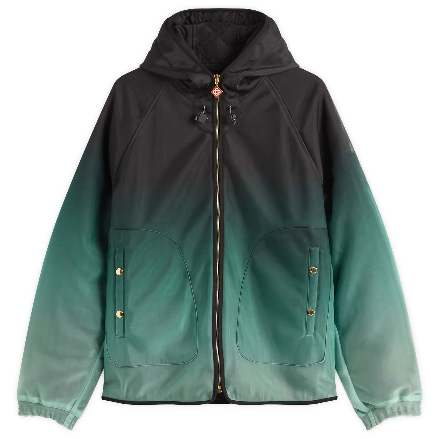 Ветровка Casablanca Casablanca Gradient Technical Windbreaker Jacket, Size Small Зелено | MPF25-JK-394-01, 1