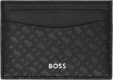 Портфейл BOSS Saffiano Leather Card Holder Черно | 50542389, 0