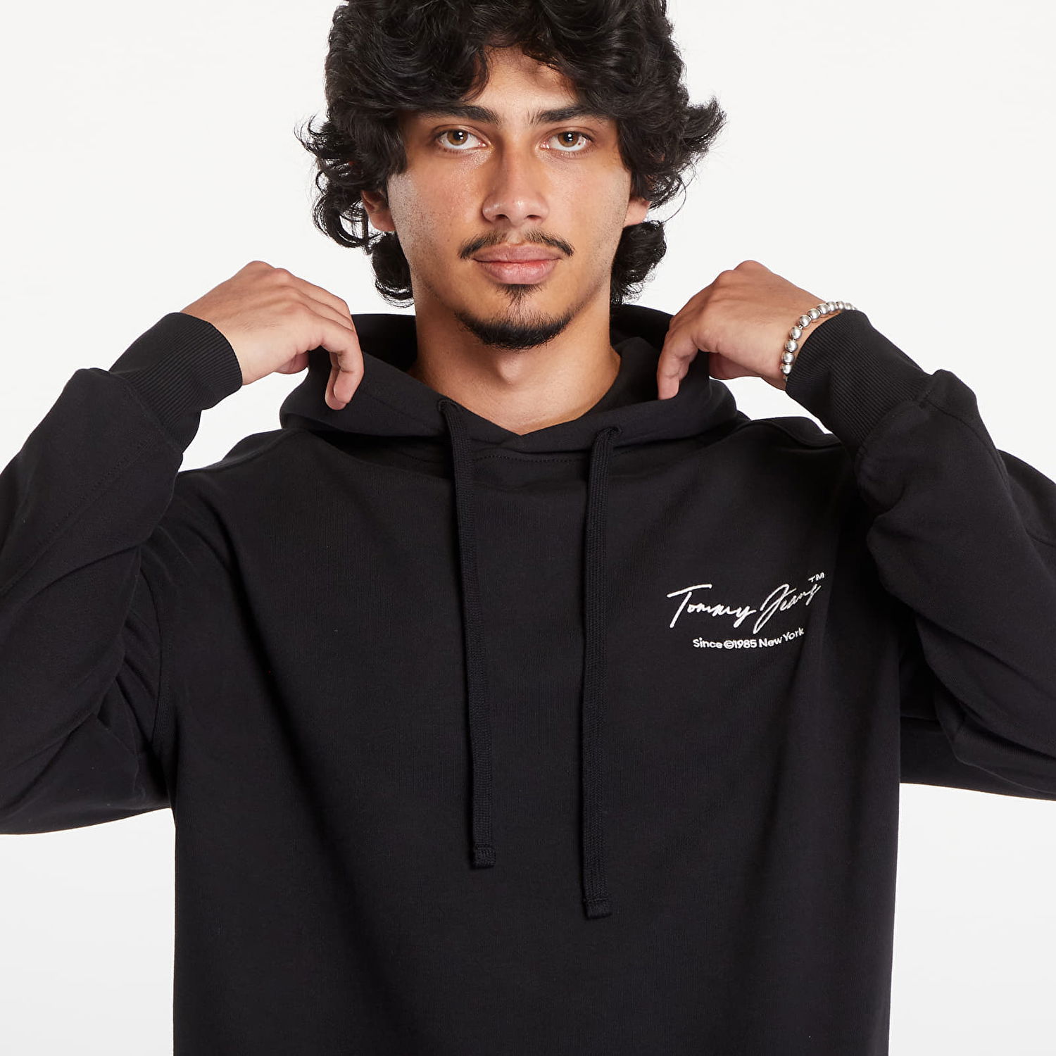 Суитчър Tommy Hilfiger Relaxed Washed Dna Hoodie Black Черно | DM0DM19239 BDS, 1