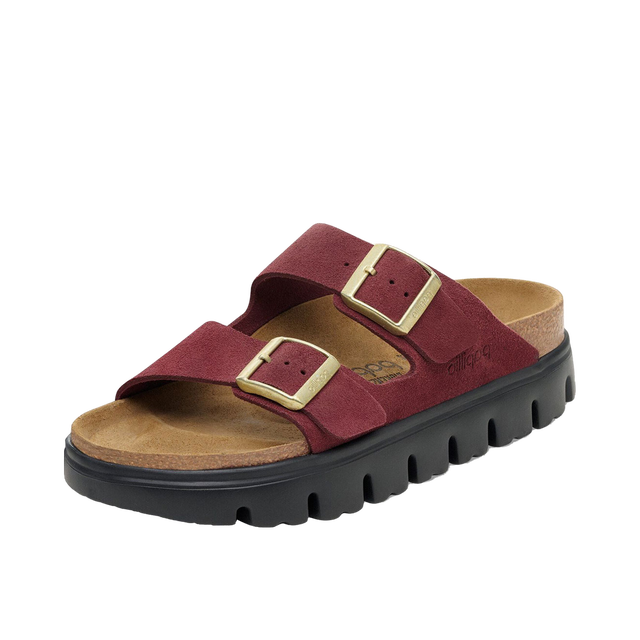 Arizona Platform Suede Leather Narrow Fit Sandals