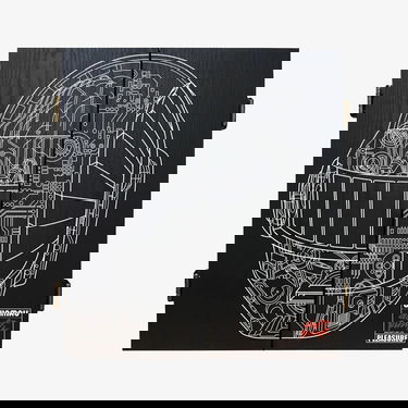Спортна екипировка Pleasures PLEASURES Daft Punk Schematic Dartboard Cabinet Многоцветен | P25DP028-BLACK, 1
