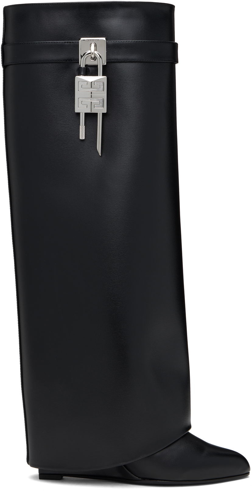 Облекло Givenchy Givenchy Shark Lock Tall Boots Черно | BE702XE1NG001