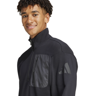 Суитчър adidas Originals adidas City Escape Fleece Half-Zip Sweatshirt Черно | jf3290, 4