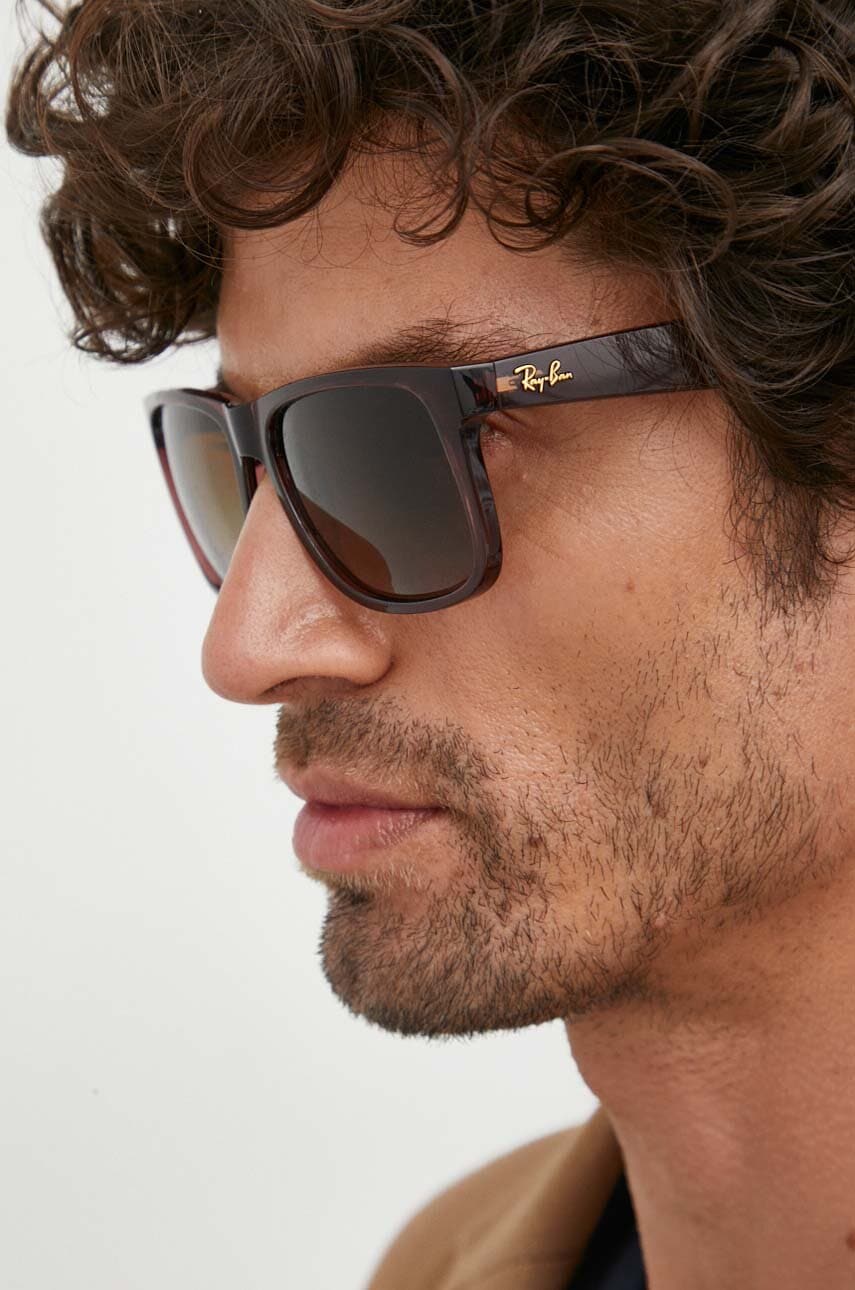 Слънчеви очила Ray-Ban Ray-Ban JUSTIN Sunglasses Кафяво | 0RB4165.6597T5, 1