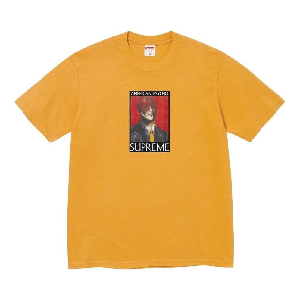 Тениска Supreme American Psycho Graphic Print T-Shirt Жълто | SUP-FW23-131, 0