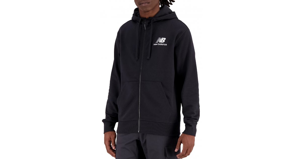 Суитчър New Balance Essentials Stacked Logo French Terry Черно | mj31536-bk, 1