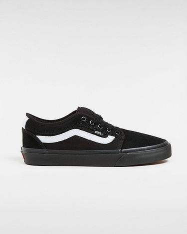 Кецове и обувки Vans Chukka Low Sidestripe Shoes (black/black/whi) Unisex White, Size 2.5 Черно | VN0A5KQZB8C, 0