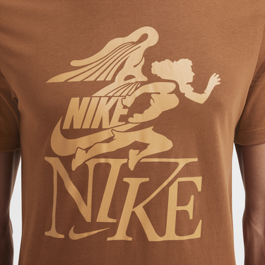 Тениска Nike T-Shirt Print Brown Кафяво | FZ7985-281, 2