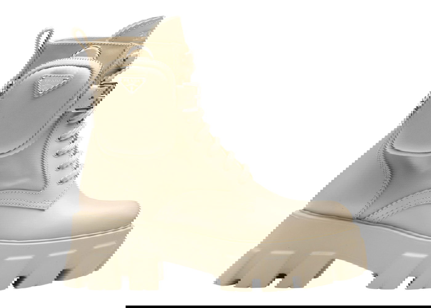 Кецове и обувки Prada Monolith 55mm Pouch Ankle Boots Desert Beige Leather Бежово | 1T255M_3LJS_F0F24_F_B055, 0