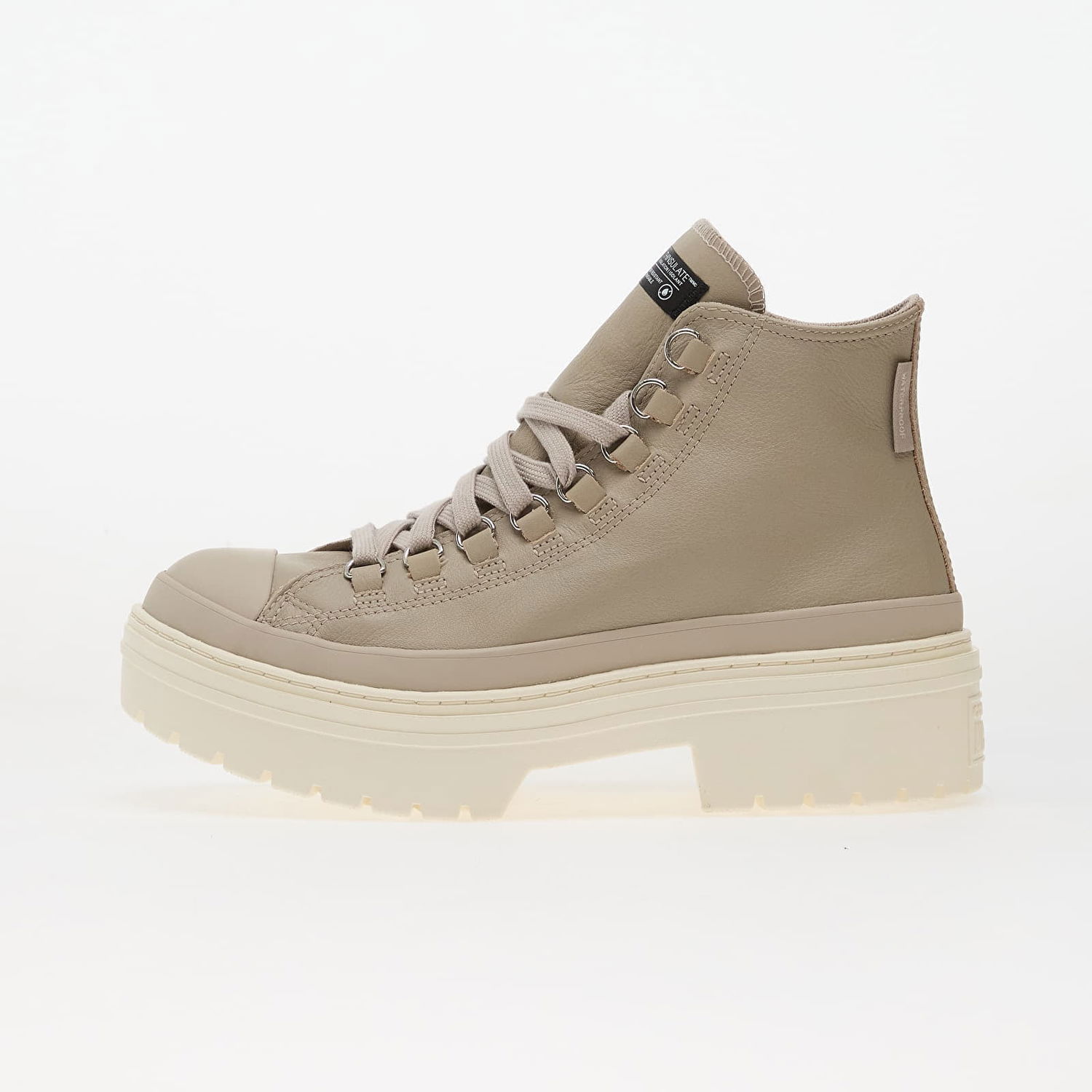 Кецове и обувки Converse Chuck Taylor All Star Lugged Heel Platform Waterproof Leather Hi Бежово | A12981C, 0