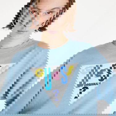 Суитчър GUESS Go Gia Logo Crewneck Синьо | W2RQ19KBJ31-G7FZ, 2