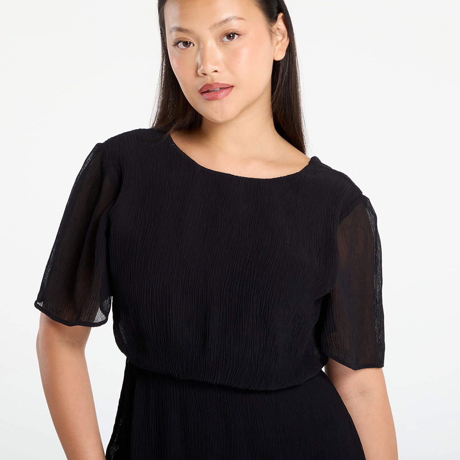 Pокля Samsoe Samsoe Samsøe Samsøe Salucindy Sheer Maxi Dress Черно | F25300067_CLR000021, 1
