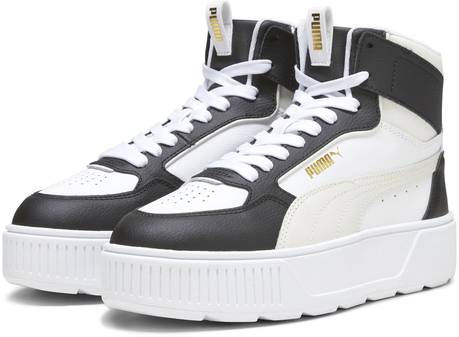 Кецове и обувки Puma Karmen Rebelle Mid "White/Vapor Grey/Black" Бяло | 387213-11, 1