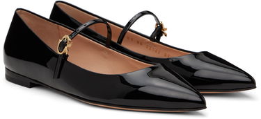 Кецове и обувки Gianvito Rossi Jane Ballerina Flats Черно | G22162.05CUO.VER, 3