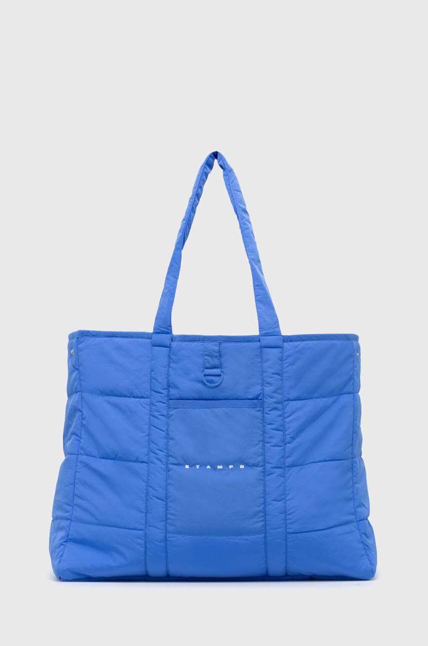 Голяма пазарска чанта Stampd STAMPD Transit Tote Bag Синьо | SLA.U3040AC.OCN, 0