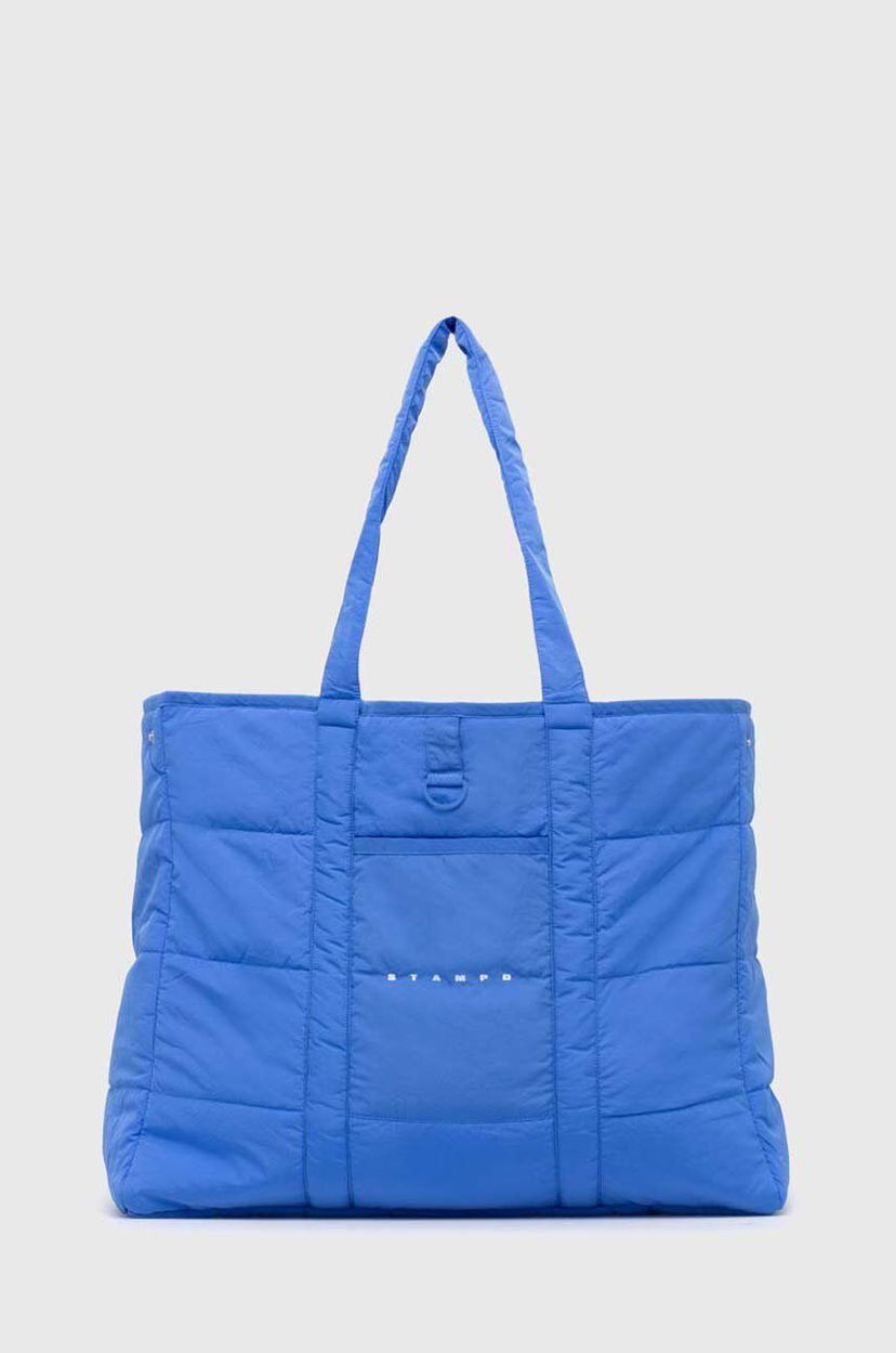 Голяма пазарска чанта Stampd STAMPD Transit Tote Bag Синьо | SLA.U3040AC.OCN