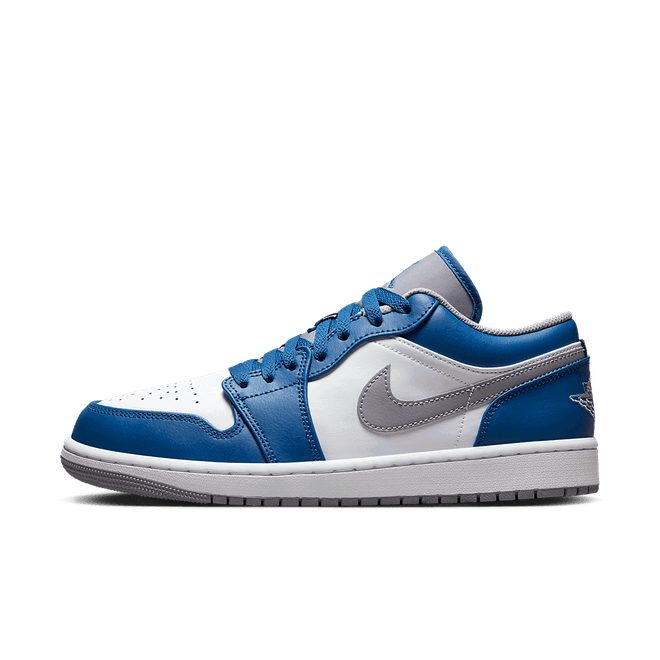 Кецове и обувки Jordan Air Jordan 1 Low "True Blue Cement" Синьо | 553558-412, 0