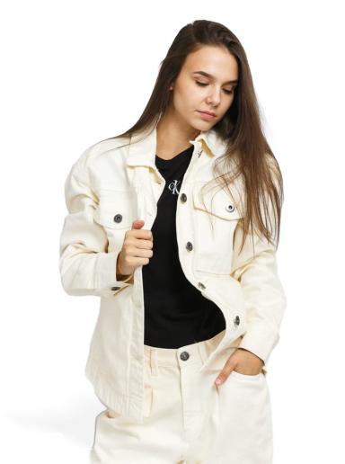 Яке Urban Classics Oversized Shirt Jacket Бежово | TB4366 cream