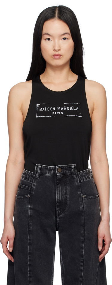 Потник Maison Margiela Maison Margiela Logo Tank Top Черно | S51NL0048 S24522, 0