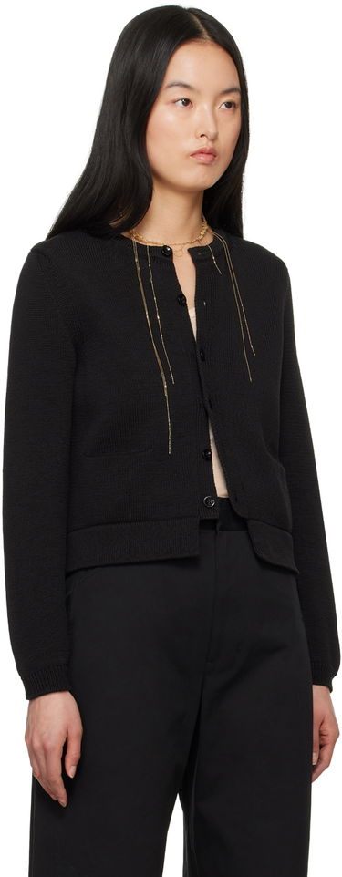 Пуловер LEMAIRE LEMAIRE Cropped Knit Cardigan Черно | TO1209 LK1022, 1