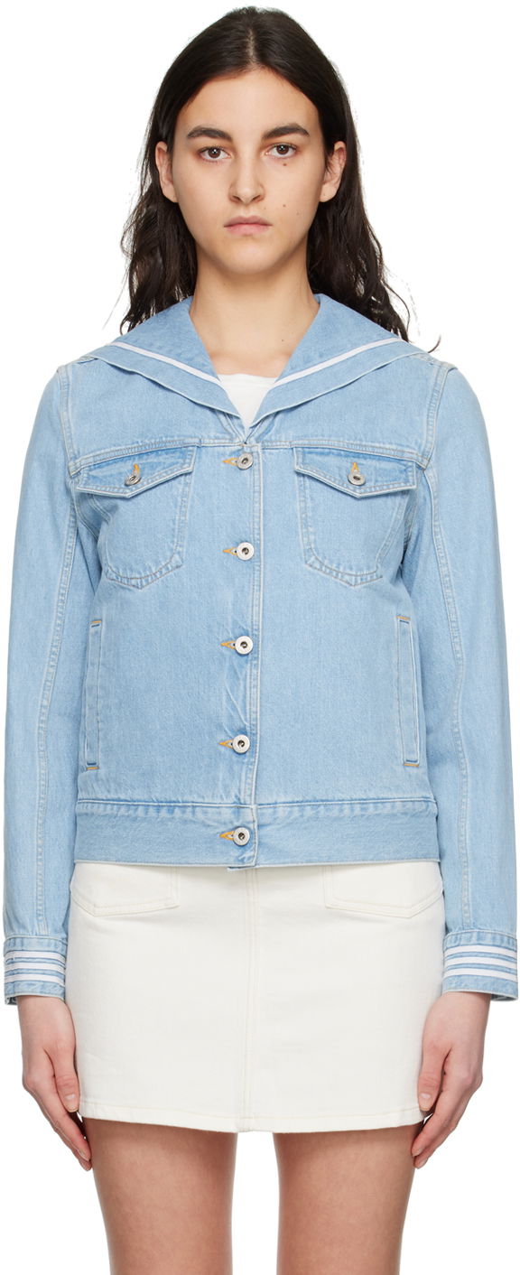 Яке KENZO Paris Sailor Denim Jacket Синьо | FD52DV2386B4, 0