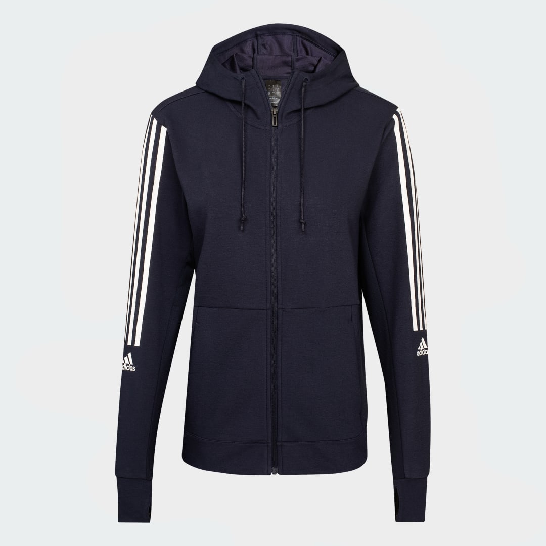 Суитчър adidas Performance AEROREADY Made for Training Hoodie Тъмно синьо | HN3864, 0