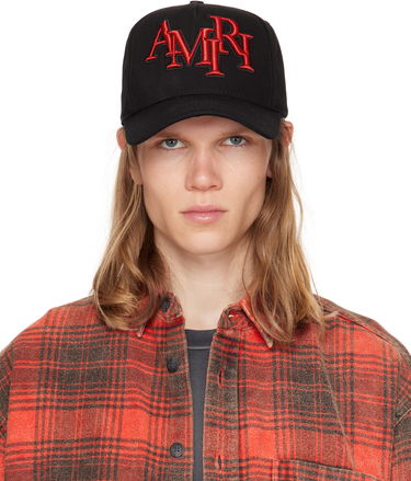 Шапка с козирка AMIRI Staggered Logo Canvas Cap Черно | AMHACP1039, 3