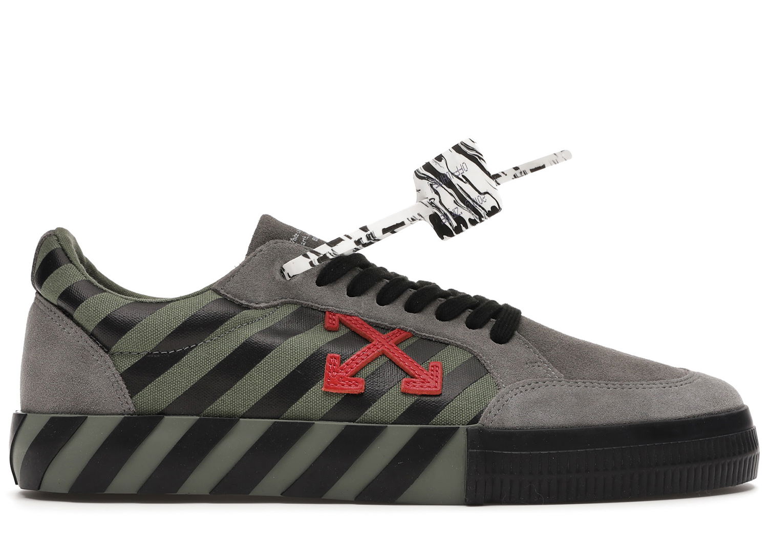 Кецове и обувки Off-White Low Vulc "Khaki Red" Зелено | OMIA085E20LEA0016325, 0