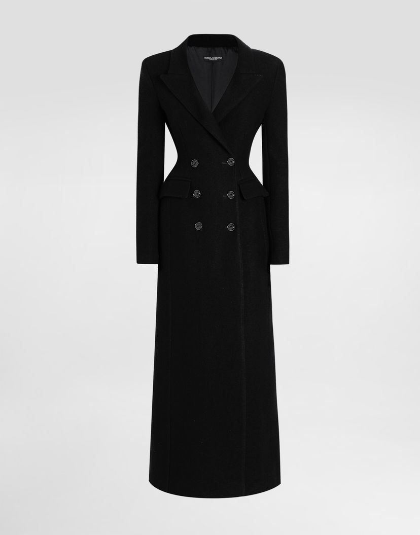 Палта Dolce & Gabbana Dolce & Gabbana Double-Breasted Wool Coat Черно | F0W5KTHU2AXN0000