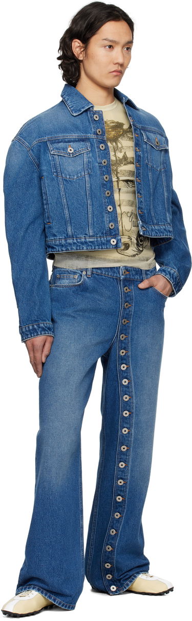 Дънки Jean Paul Gaultier Jean Paul Gaultier Buttoned Denim Jeans Синьо | 25/34-F-JE175-D013-57, 3