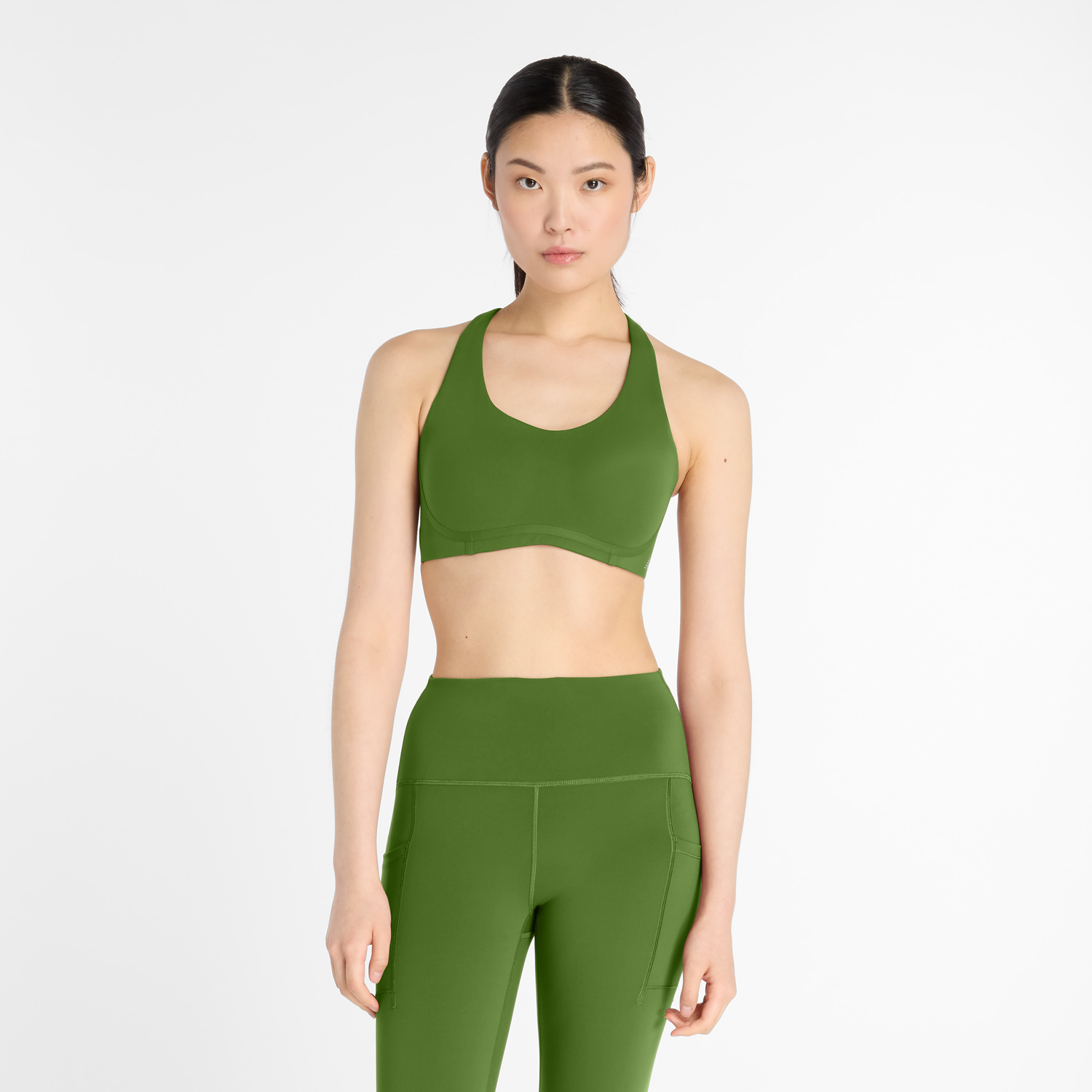 Сутиен New Balance Halter Neck Sports Bra Зелено | NBWB51052AGN, 0