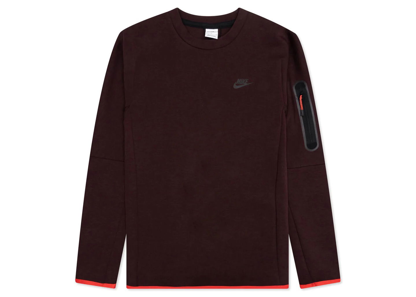 Суитчър Nike Sportswear Tech Fleece Crew Бургунди | CU4505-203, 0