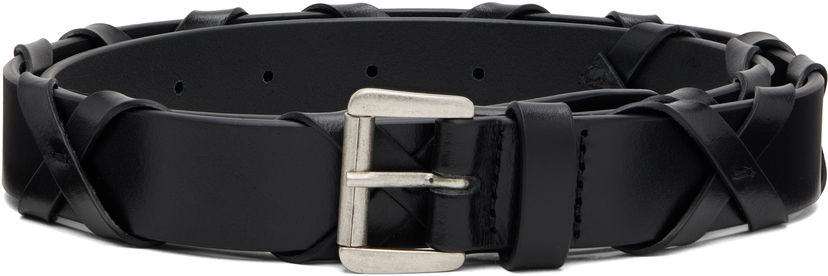 Колани Ann Demeulemeester Ann Demeulemeester Madde Crossover Leather Belt Черно | 2520-W-BE27-LT128-099