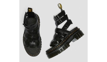Кецове и обувки Dr. Martens Ricki Nappa Lux Leather Platform Gladiator Sandals Черно | DM27402001, 4