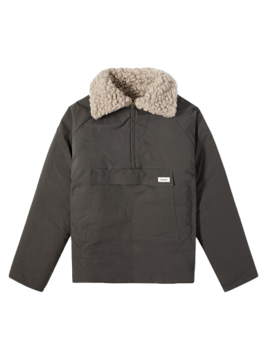 Яке Nanushka Louka Chunky Sherpa Half Zip Зелено | NM22PFOW00969