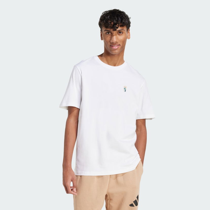 Тениска adidas Performance Dog Patch T-Shirt Бяло | JZ7440