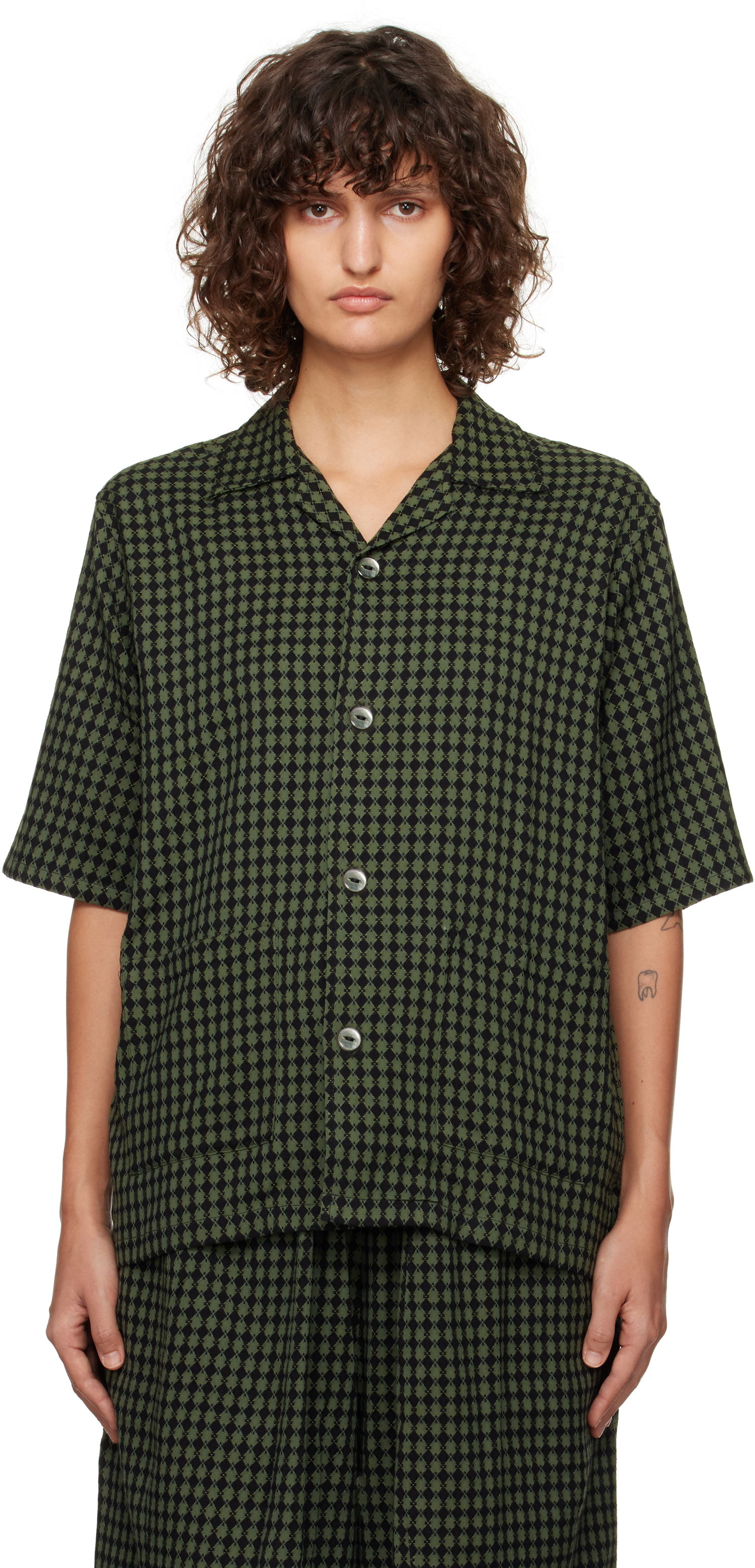 Риза Needles Cabana Shirt Зелено | PU151, 0