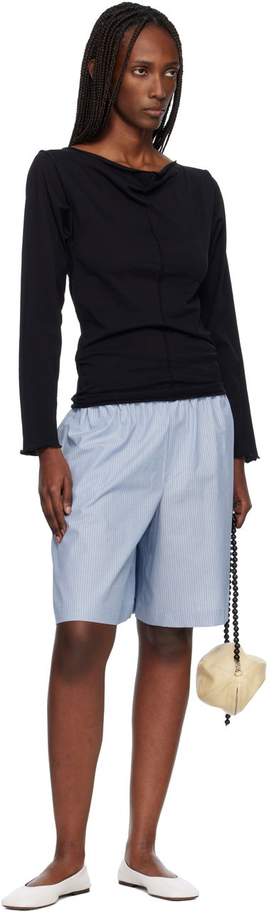 Тениска Baserange Daffa Exposed Seams Long Sleeve Top Черно | TTDFL-GEC-WI25, 3