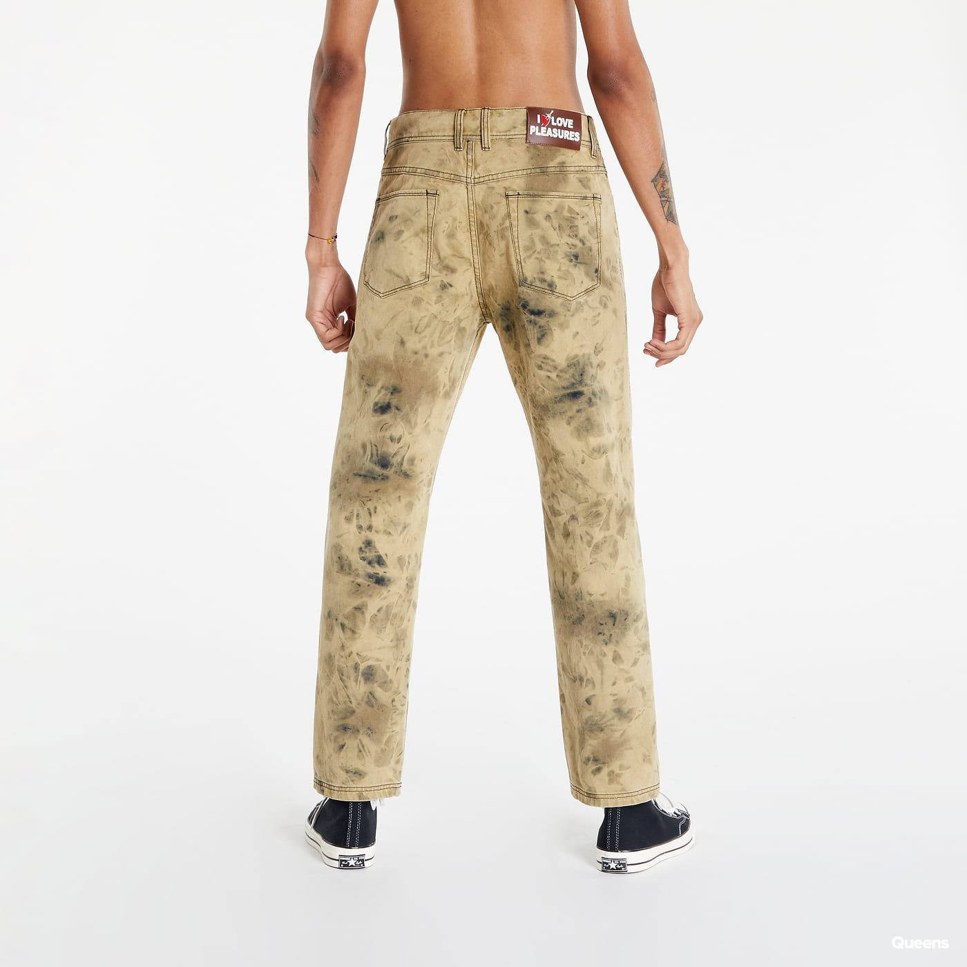 Панталони Pleasures Locust Twill Pant Бежово | P22SU023 Yellow, 1