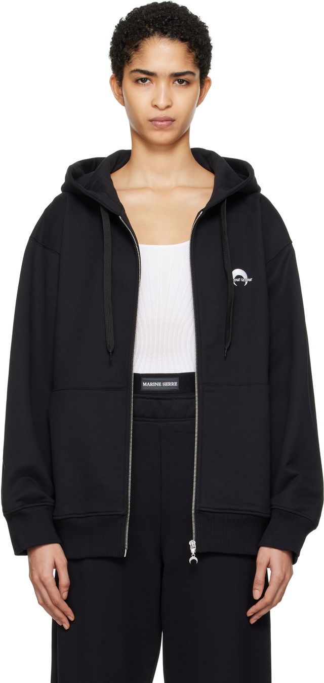 Logo Fleece Zippered Hoodie