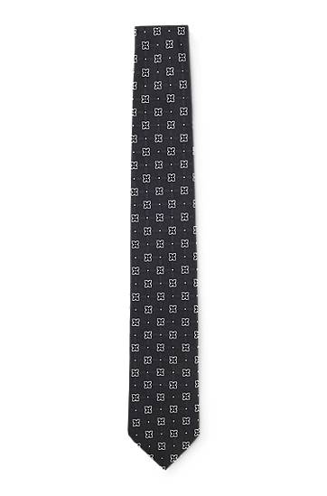 Колани BOSS Silk-Blend Patterned Tie Черно | 50550511, 0