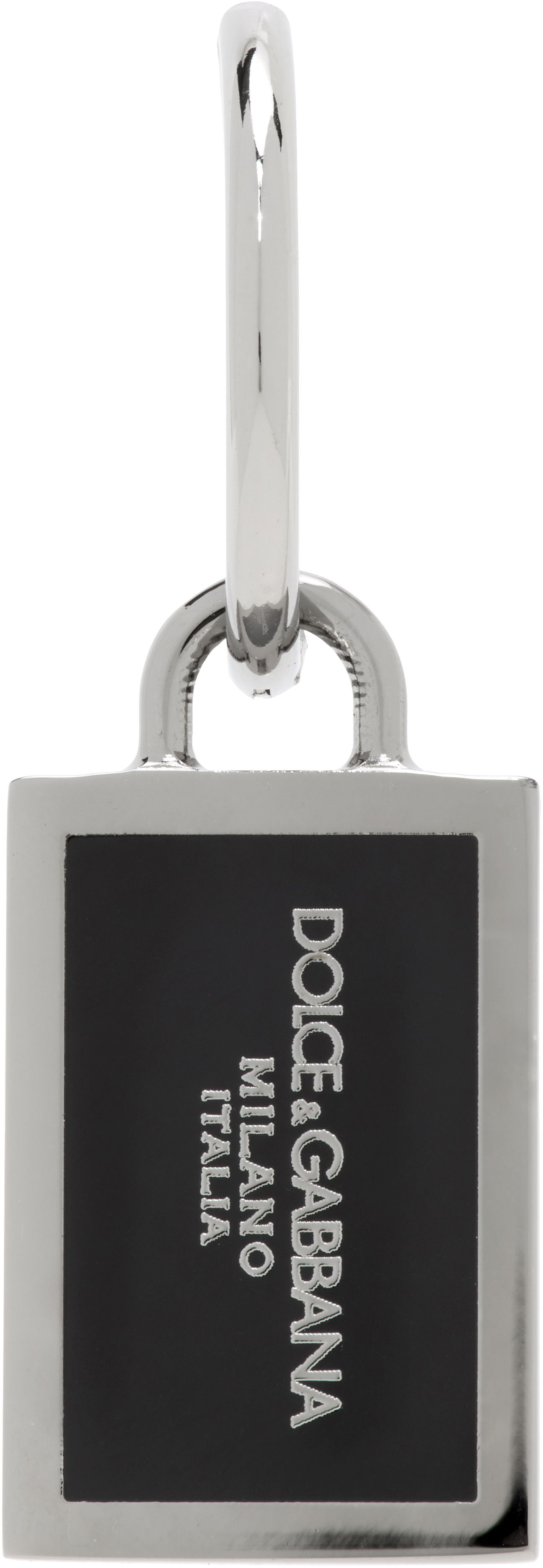 Ключодържатели Dolce & Gabbana Dolce & Gabbana Logo Plaque Single Earring Металик | WER1D2W1111, 0