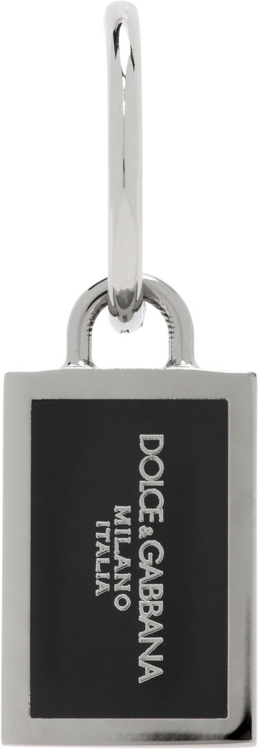 Ключодържатели Dolce & Gabbana Dolce & Gabbana Logo Plaque Single Earring Металик | WER1D2W1111, 0