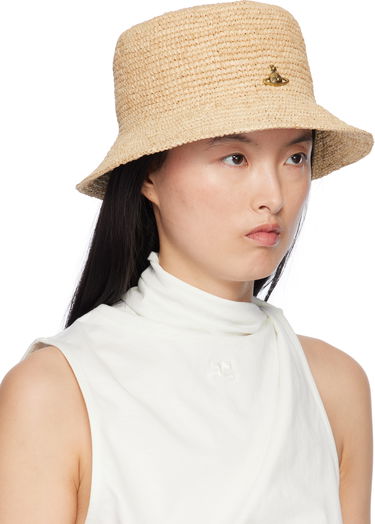Шапка Vivienne Westwood Vivienne Westwood Raffia Bucket Hat Бежово | 81020009-K005N-, 3