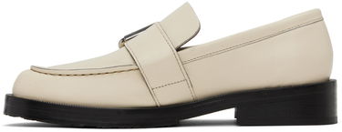 Кецове и обувки BY FAR SSENSE Work Capsule Rafael Buckled Leather Loafers Бежово | 23CASOLOLCENAP, 2