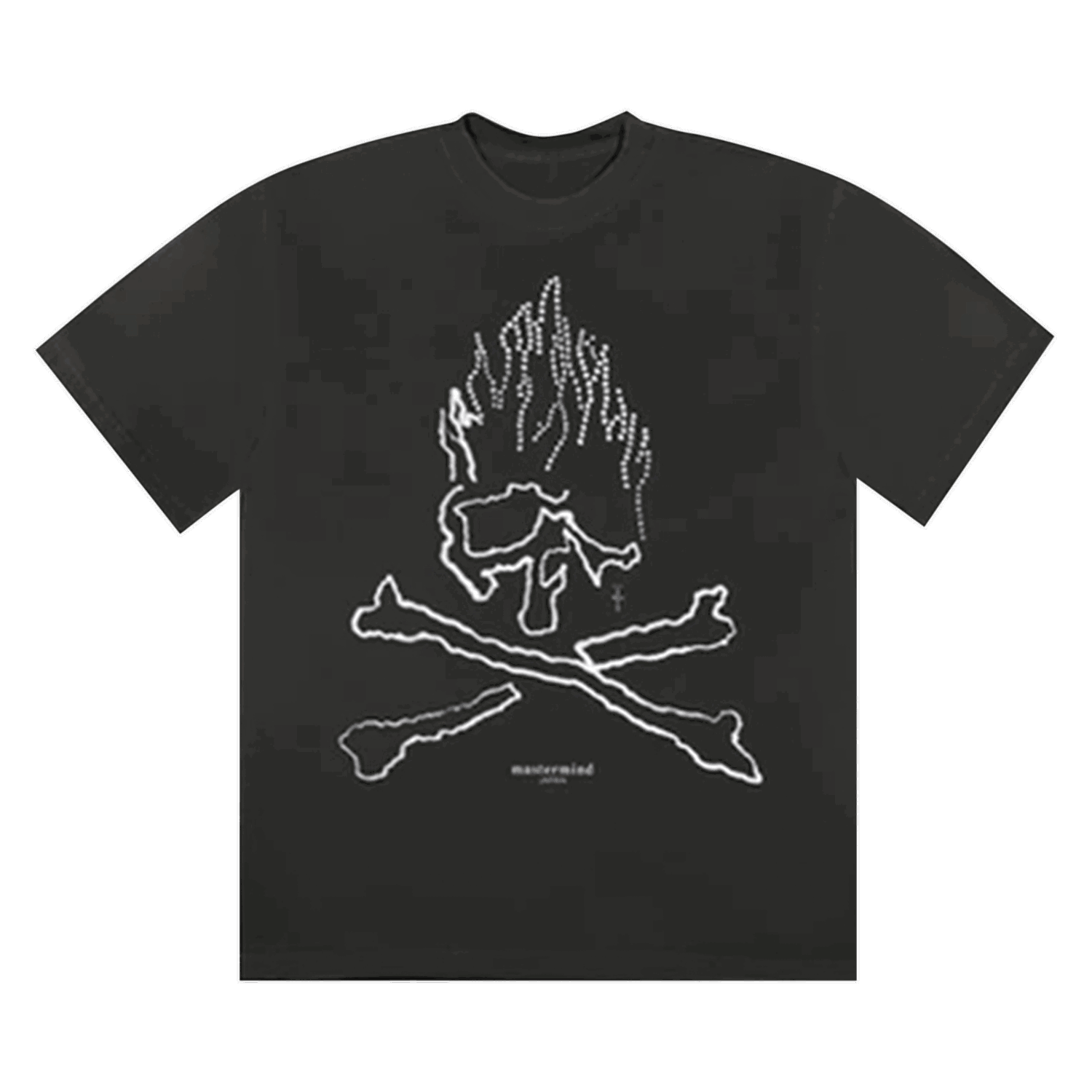 Тениска Cactus Jack by Travis Scott Mastermind x Skull Rhinestone Tee Черно | 1945 1SS210103XMSR BLAC, 0