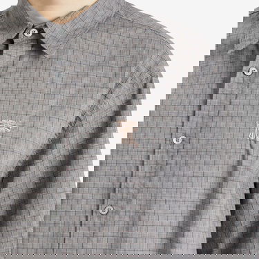 Риза Acne Studios Sandrok Microcheck Cotton Shirt, Size 50 Сиво | BB0614-902, 5