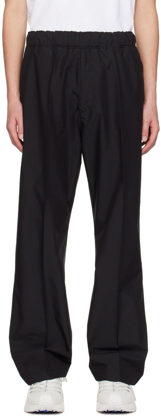 Панталони Moncler Black Patch Trousers Черно | J10912A00040597CT, 0
