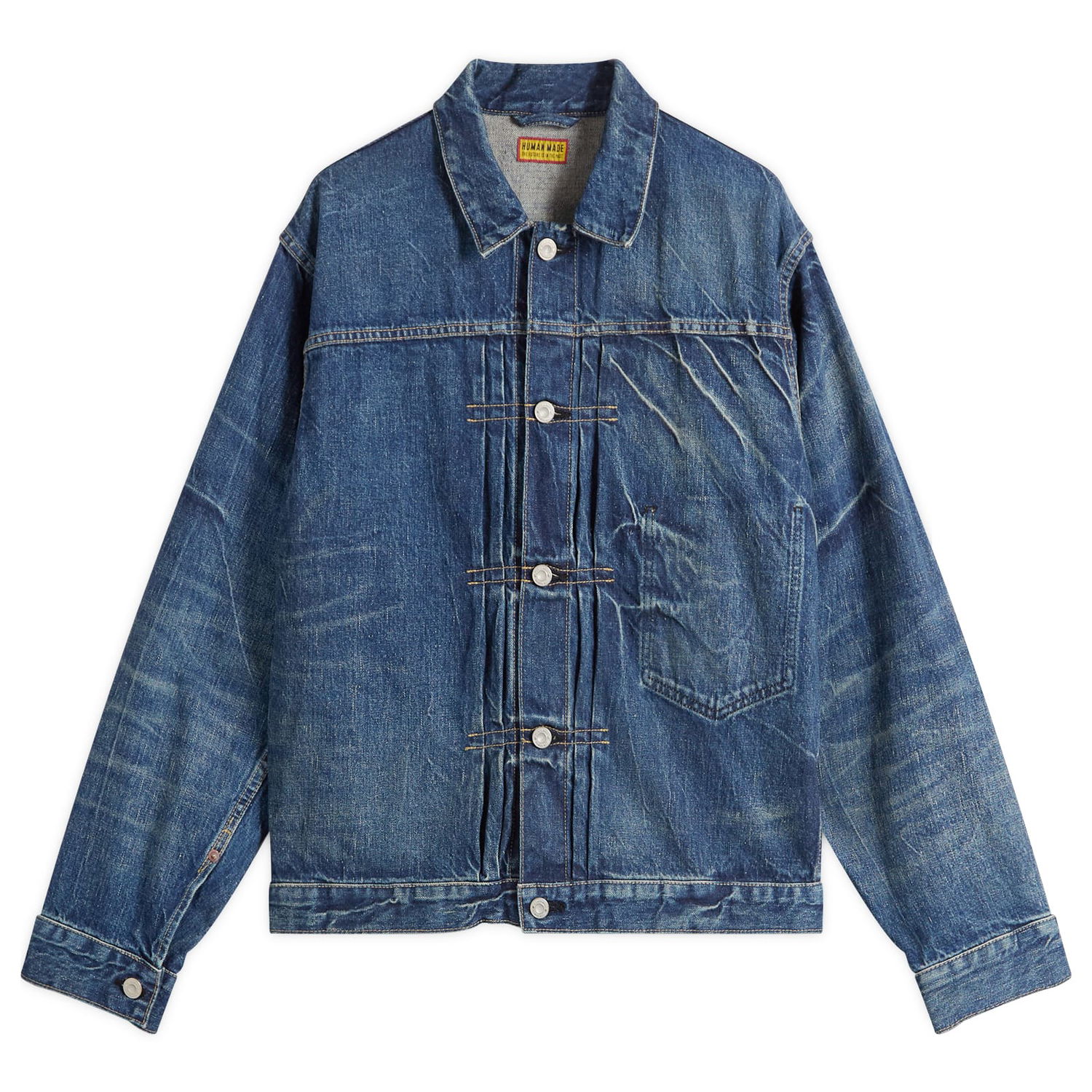 Яке Human Made Human Made Future Denim Work Jacket, Size Large Синьо | HM30JK002-IND, 1