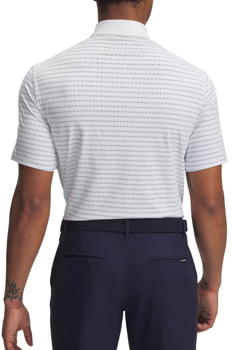 Поло тениска Under Armour Drive Chill Printed Polo Бяло | 1389597-102, 1